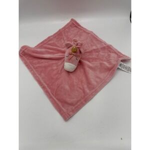 Baby Essentials Pink Unicorn Plush Security Blanket Lovey Infant Toddler Soft